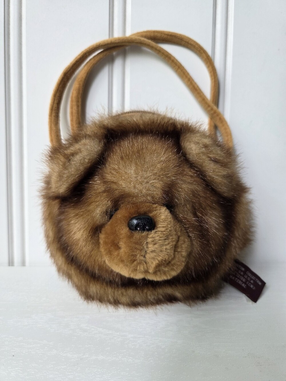 The Bearington Collection Bear Plush Small Polyester Handbag Purse